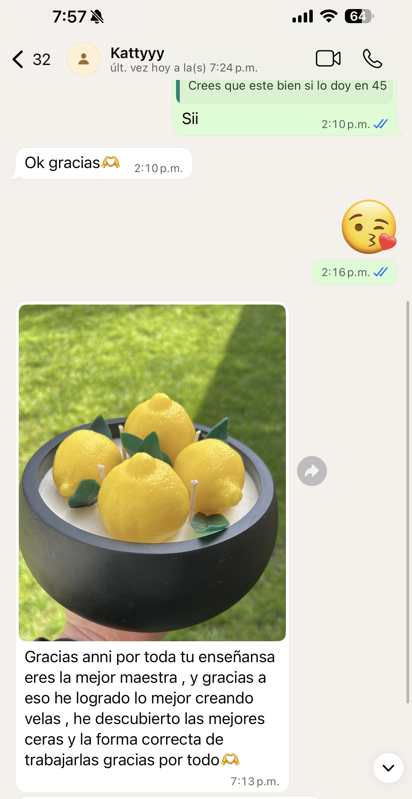 Testimonio de alumna de AmbArt Candles 4